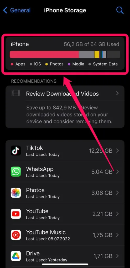iPhone App Crashes - Low Storage