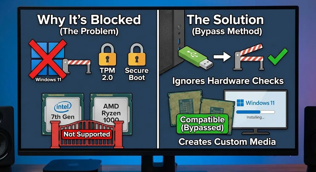 Install Windows 11 on Unsupported PC Image